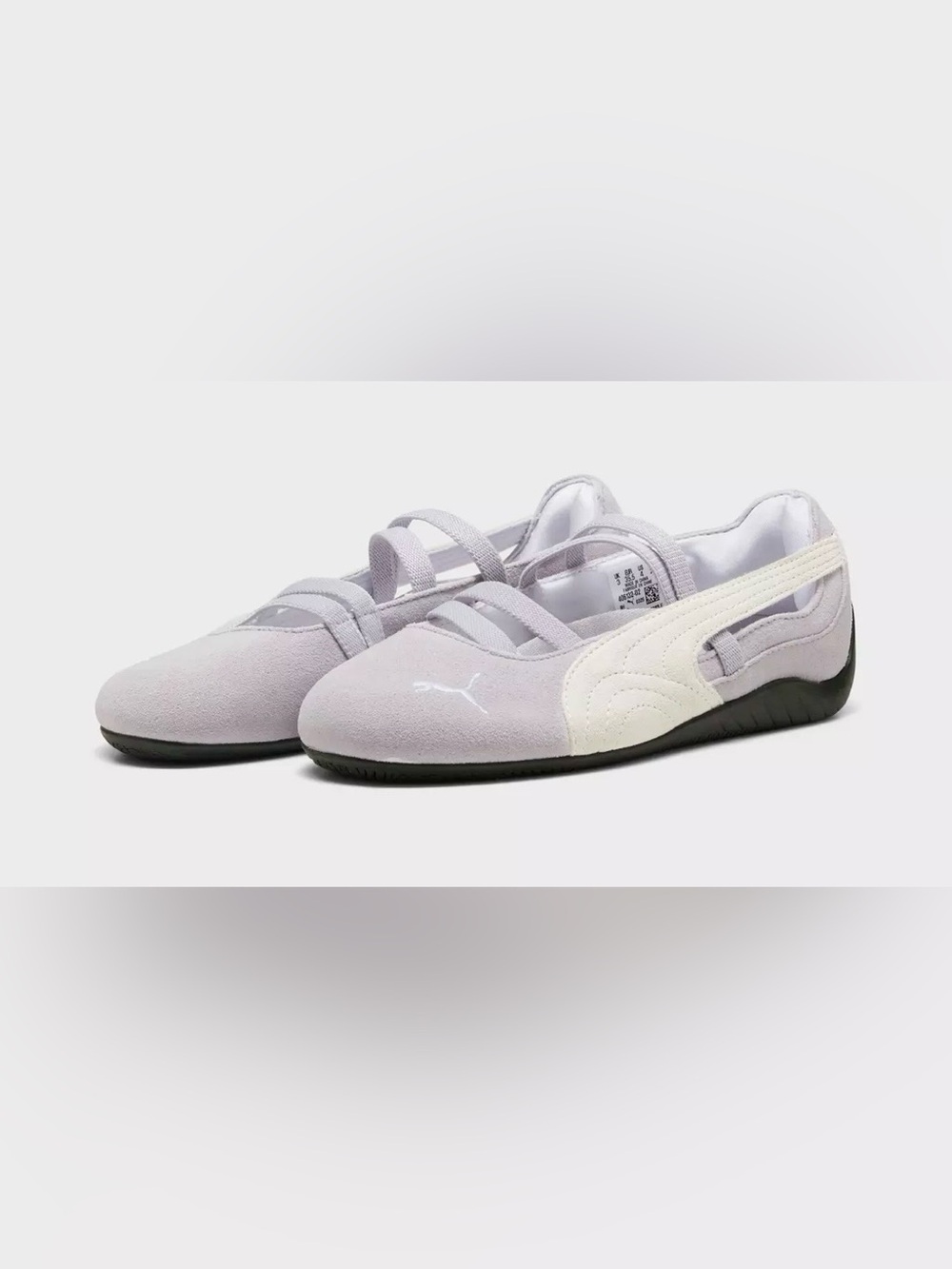 Puma Big Girls' Lilac and Cream Ballet Slip-On Sneakers💜